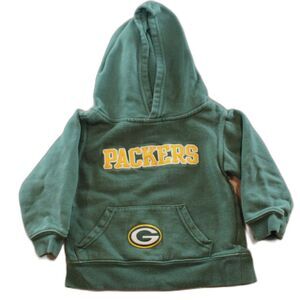 Green Bay Packers Toddler Hoodie 18 Months NFL Pullover Sweatshirt Front Pocket